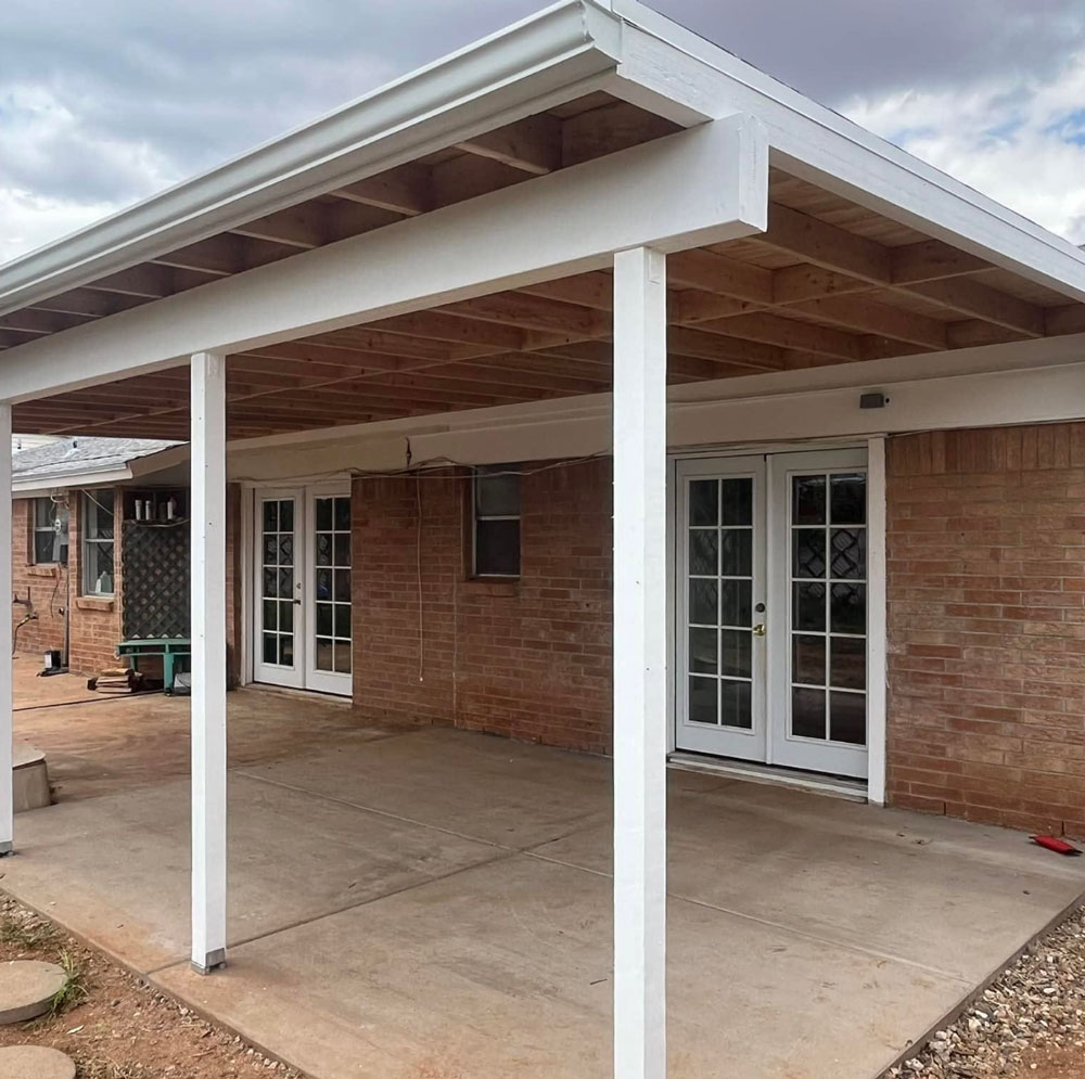Exterior Covered Patio Build